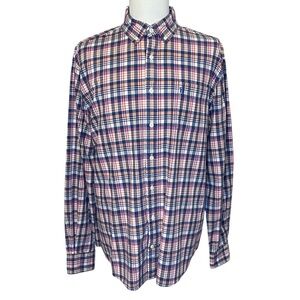 Johnnie-O Men's Hangin’ Out Plaid Button Down Shirt Long Sleeve XL‎